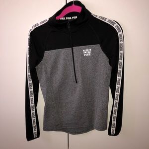 PINK Sporty Half Zip Sweatshirt